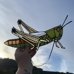 Grasshopper Stained Glass Artwork