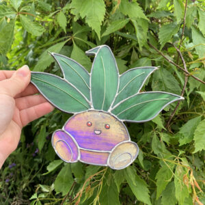 Oddish Stained Glass Artwork