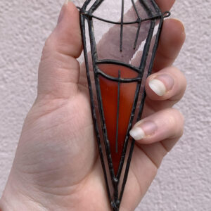 Potion Stained Glass Artwork - Purple Bottle